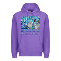 Purple snuggle up gnomies it's coll outside Premium Hoodie - BarkalooDesign