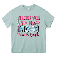 I Love You To The Moon And Back Valentine's Day Heavy Core Tee | Teevron