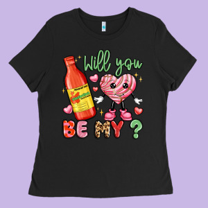Will You Be My Ladies Tee Designed By Lillyallendesigns