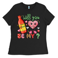 Black will you be my Ladies Tee - LillyAllenDesigns