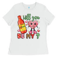 White will you be my Ladies Tee - LillyAllenDesigns