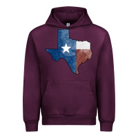 Mauve Wine Texas Watercolor Map Urban Hoodie - Jasminsmagicworld