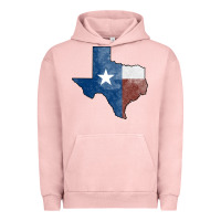Pigment Salmon Texas Watercolor Map Urban Hoodie - Jasminsmagicworld