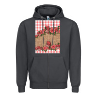 Smoke valentines day burlap background Zipper Hoodie - Jasminsmagicworld