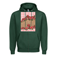 Sports Green valentines day burlap background Zipper Hoodie - Jasminsmagicworld