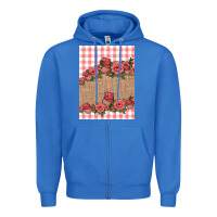 True Royal valentines day burlap background Zipper Hoodie - Jasminsmagicworld