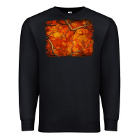 Black orange hunter camouflage pattern brushstroke Premium Sweatshirt - Jasminsmagicworld