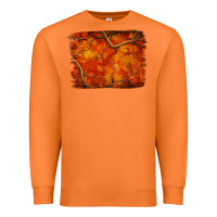 Carrot orange hunter camouflage pattern brushstroke Premium Sweatshirt - Jasminsmagicworld
