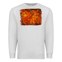 Dove Grey orange hunter camouflage pattern brushstroke Premium Sweatshirt - Jasminsmagicworld