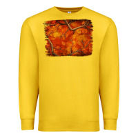 Lemon orange hunter camouflage pattern brushstroke Premium Sweatshirt - Jasminsmagicworld