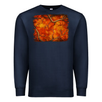 Orange Hunter Camouflage Pattern Brushstroke Premium Sweatshirt | Teevron
