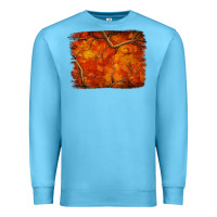Ocean Blue orange hunter camouflage pattern brushstroke Premium Sweatshirt - Jasminsmagicworld