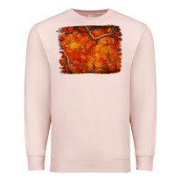 Pale Pink orange hunter camouflage pattern brushstroke Premium Sweatshirt - Jasminsmagicworld