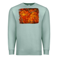 Seafoam orange hunter camouflage pattern brushstroke Premium Sweatshirt - Jasminsmagicworld