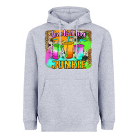 Heather Grey Loaded Tea Junkie Heavyweight Hoodie - Jasminsmagicworld