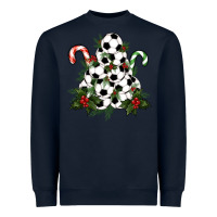 Navy soccer tree Christmas Heavyweight Sweatshirt - RanaPortraitStore