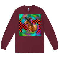 Burgundy Halloween Quarter Horse Long Sleeve Tee - LillyAllenDesigns