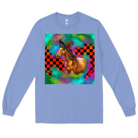 Colony Blue Halloween Quarter Horse Long Sleeve Tee - LillyAllenDesigns