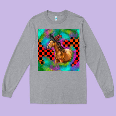 Halloween Quarter Horse Long Sleeve Tee Designed By Lillyallendesigns