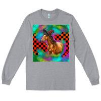 Heather Grey Halloween Quarter Horse Long Sleeve Tee - LillyAllenDesigns