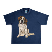Navy saint bernard Urban Heavy Tee - RanaPortraitStore