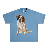 Pebble Blue saint bernard Urban Heavy Tee - RanaPortraitStore