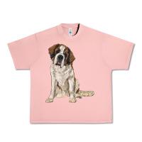 Salmon saint bernard Urban Heavy Tee - RanaPortraitStore