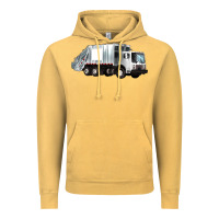 Vintage Mustard garbage truck Vintage Hoodie - Artiststas