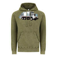 Vintage Olive garbage truck Vintage Hoodie - Artiststas