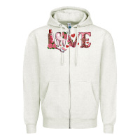 Oatmeal Heather Valentines day dental love Zipper Hoodie - RanaPortraitStore