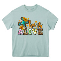 Arona Easter Day He is alive with cross Heavy Core Tee - OliviaCreatesArt