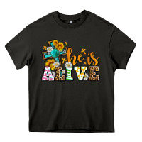 Asphalt Easter Day He is alive with cross Heavy Core Tee - OliviaCreatesArt