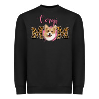 Black Corgi Mom Heavyweight Sweatshirt - Jasminsmagicworld