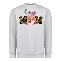 Heather Grey Corgi Mom Heavyweight Sweatshirt - Jasminsmagicworld