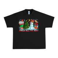 Black Jingle All The Way Urban Heavy Tee - CowhideDigitalArt