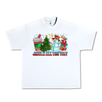 White Jingle All The Way Urban Heavy Tee - CowhideDigitalArt