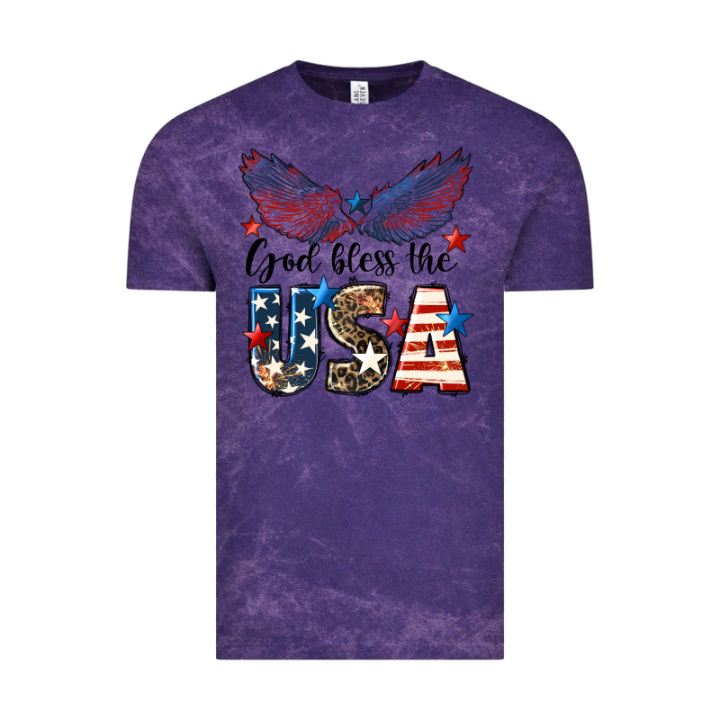 Western God Bless The Usa 4th Of July Vintage Tee by LillyAllenDesigns | Teevron