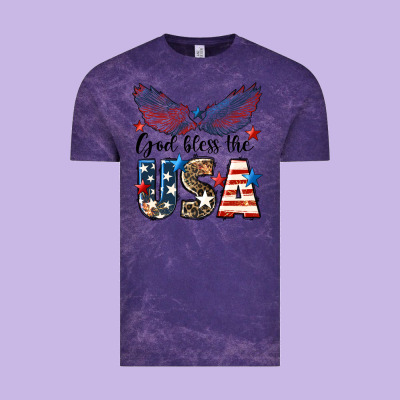 Western God Bless The Usa 4th Of July Vintage Tee Designed By Lillyallendesigns