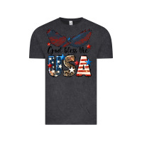 Vintage Black Western God Bless The USA 4th of July Vintage Tee - LillyAllenDesigns