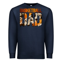 Navy no background basketball dad Premium Sweatshirt - Jasminsmagicworld