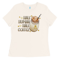 Bone Half Human Half Coffee Ladies Tee - CowhideDigitalArt