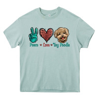 Arona Peace Love Toy Poodle Heavy Core Tee - Jasminsmagicworld