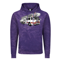 Cloud Purple White Fire Truck Vintage Hoodie - Artiststas
