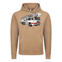 Vintage Coffee White Fire Truck Vintage Hoodie - Artiststas