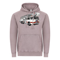 Vintage Zinc White Fire Truck Vintage Hoodie - Artiststas