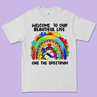 Autism Rainbow Premium Tee Designed By Fadigitalartstudio