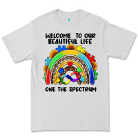 Dove Grey Autism rainbow Premium Tee - FaDigitalArtStudio