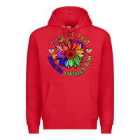 Red oncology team sunflower malia Premium Hoodie - BarkalooDesign