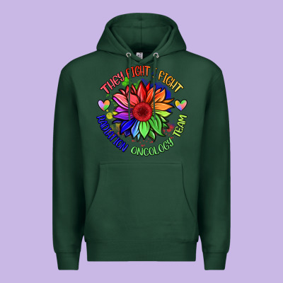 Oncology Team Sunflower Malia Premium Hoodie Designed By Barkaloodesign