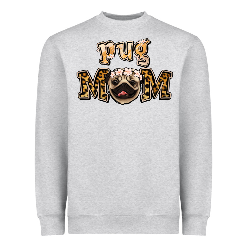 Pug Mom Heavyweight Sweatshirt by Jasminsmagicworld | Teevron